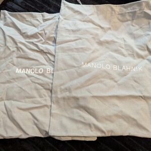 Manolo Blahnik Light Gray Dust Bags